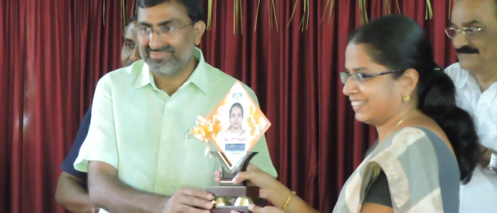 Litty Chacko, resource person as quiz master for Suvarna kairali, Jyothis College, Irinjalakuda