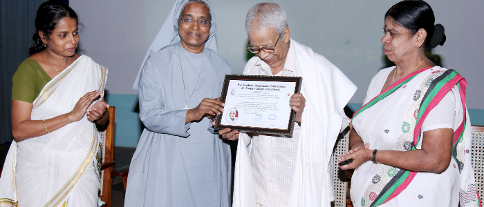 honoring Sri. K V Ramanathan for recieving Kendrasahithya academy award